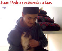 Juan Pedro recibiendo a Gus Juan Pedro recibiendo a Gus