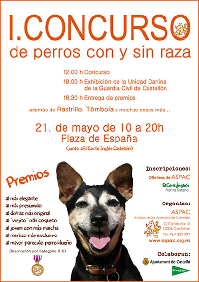 I.Concurso de perros con y sin raza I.Concurso de perros con y sin raza