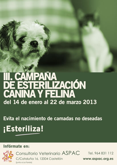 III. Campaña de Esterilización III. Campaña de Esterilización