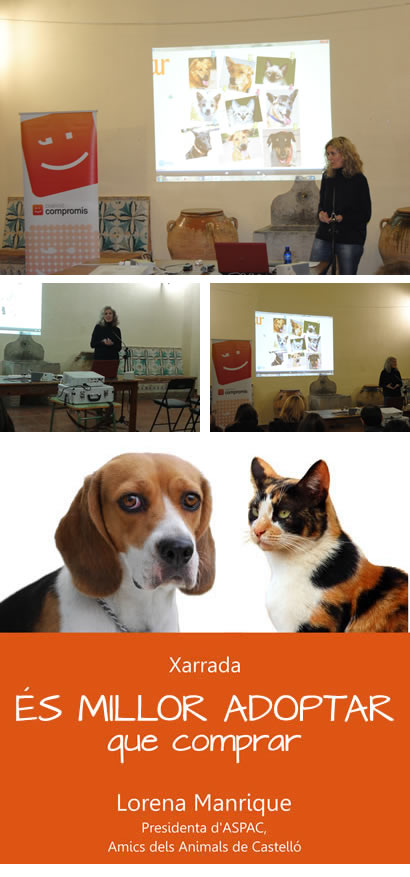 Charla "Adoptar es mejor que comprar" Charla "Adoptar es mejor que comprar"