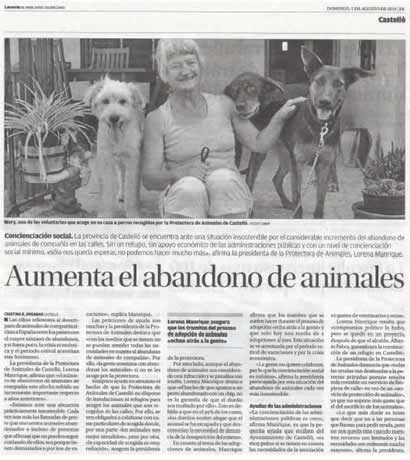 Artículo en El Levante 01-08-2010