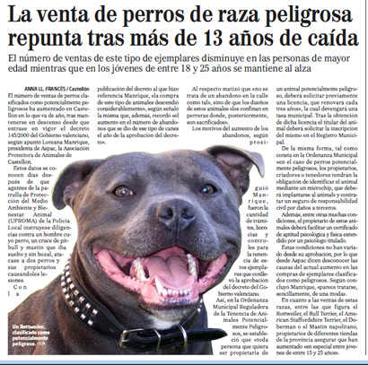 Aumenta la venta de perros de raza peligrosa